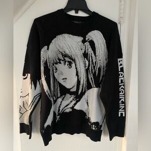 Death Note Miss Anime Unisex Graphic Crew Neck Sweater Size Medium
